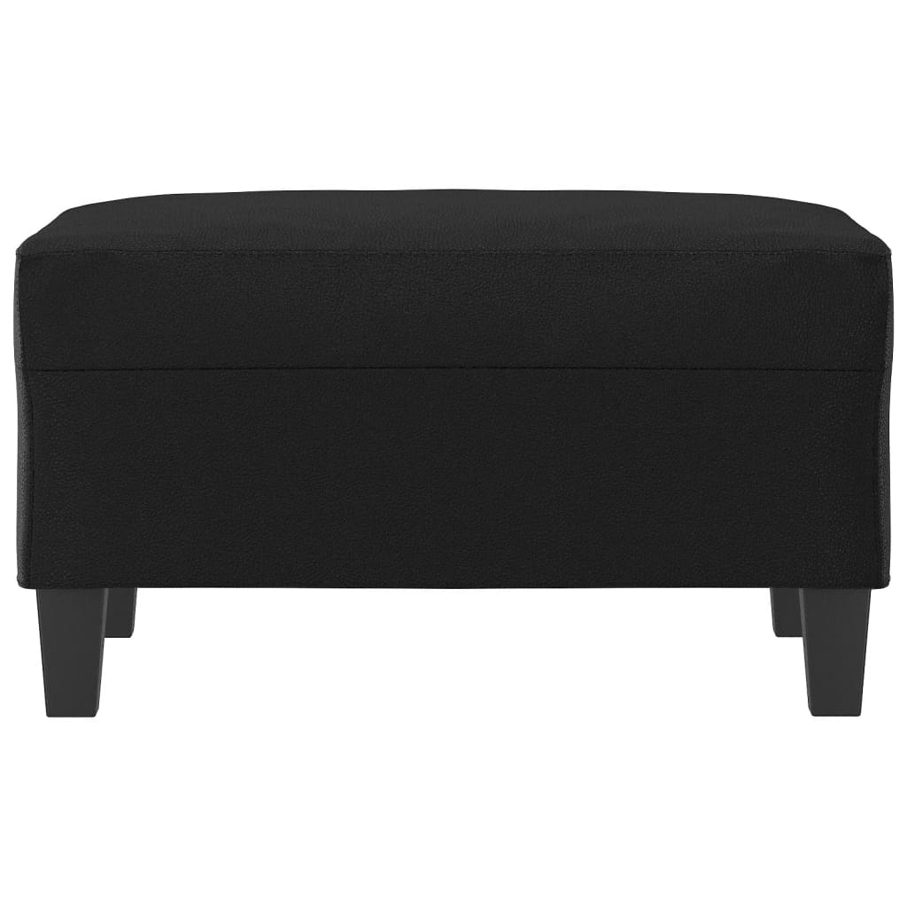vidaXL Taburet, negru, 70x55x41 cm, piele ecologică vidaXL Taburet, negru, 70x55x41 cm, piele ecologică