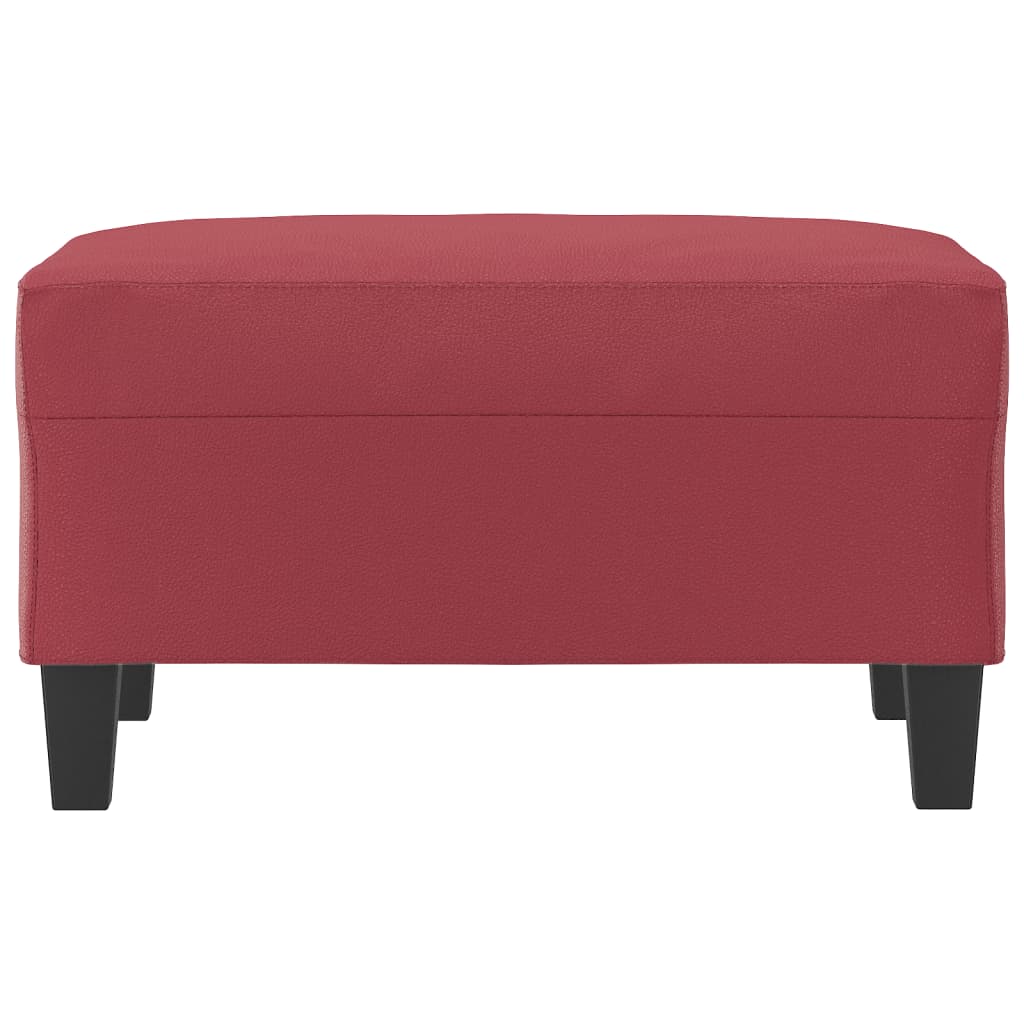 vidaXL Taburet, roșu vin, 70x55x41 cm, piele ecologică vidaXL Taburet, roșu vin, 70x55x41 cm, piele ecologică