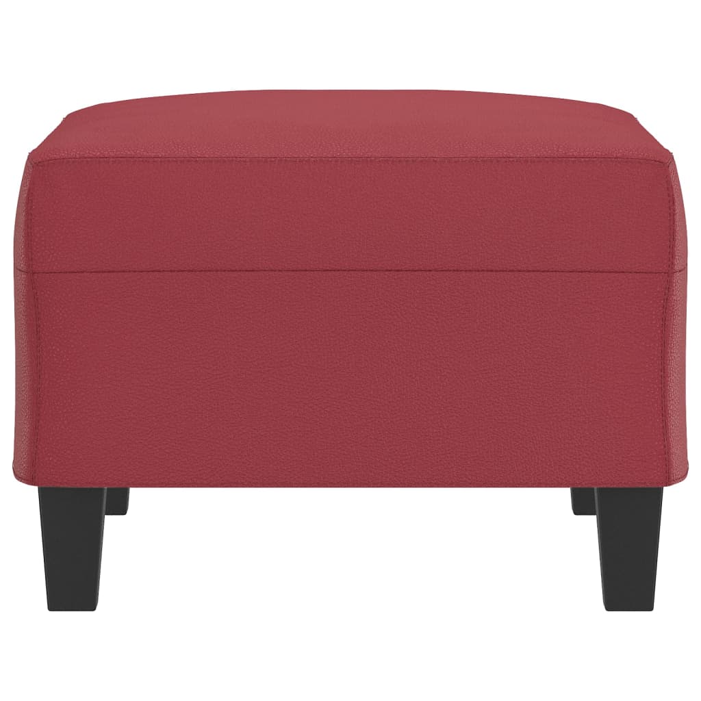 vidaXL Taburet, roșu vin, 70x55x41 cm, piele ecologică vidaXL Taburet, roșu vin, 70x55x41 cm, piele ecologică