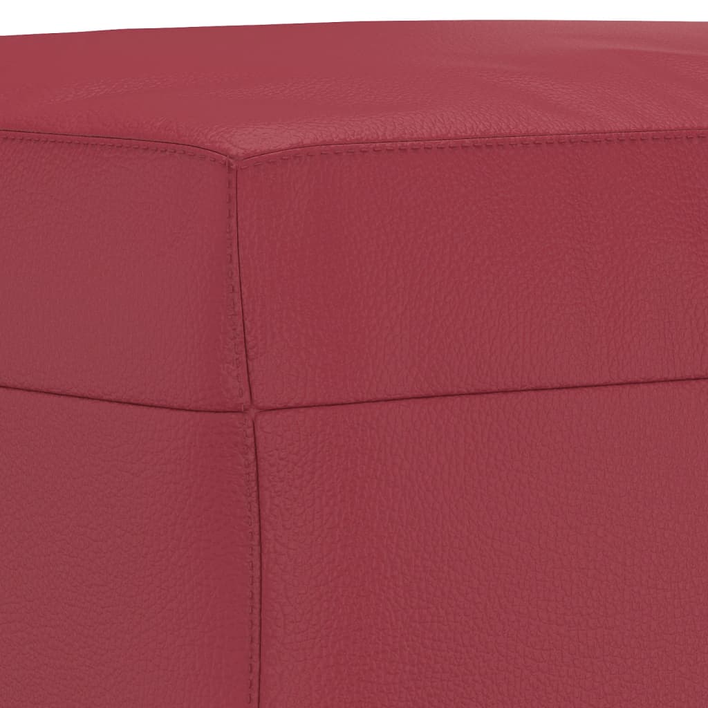 vidaXL Taburet, roșu vin, 70x55x41 cm, piele ecologică vidaXL Taburet, roșu vin, 70x55x41 cm, piele ecologică