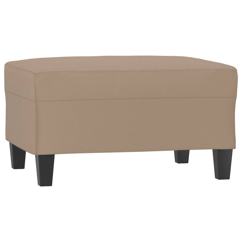 vidaXL Taburet, cappuccino, 70x55x41 cm, piele ecologică