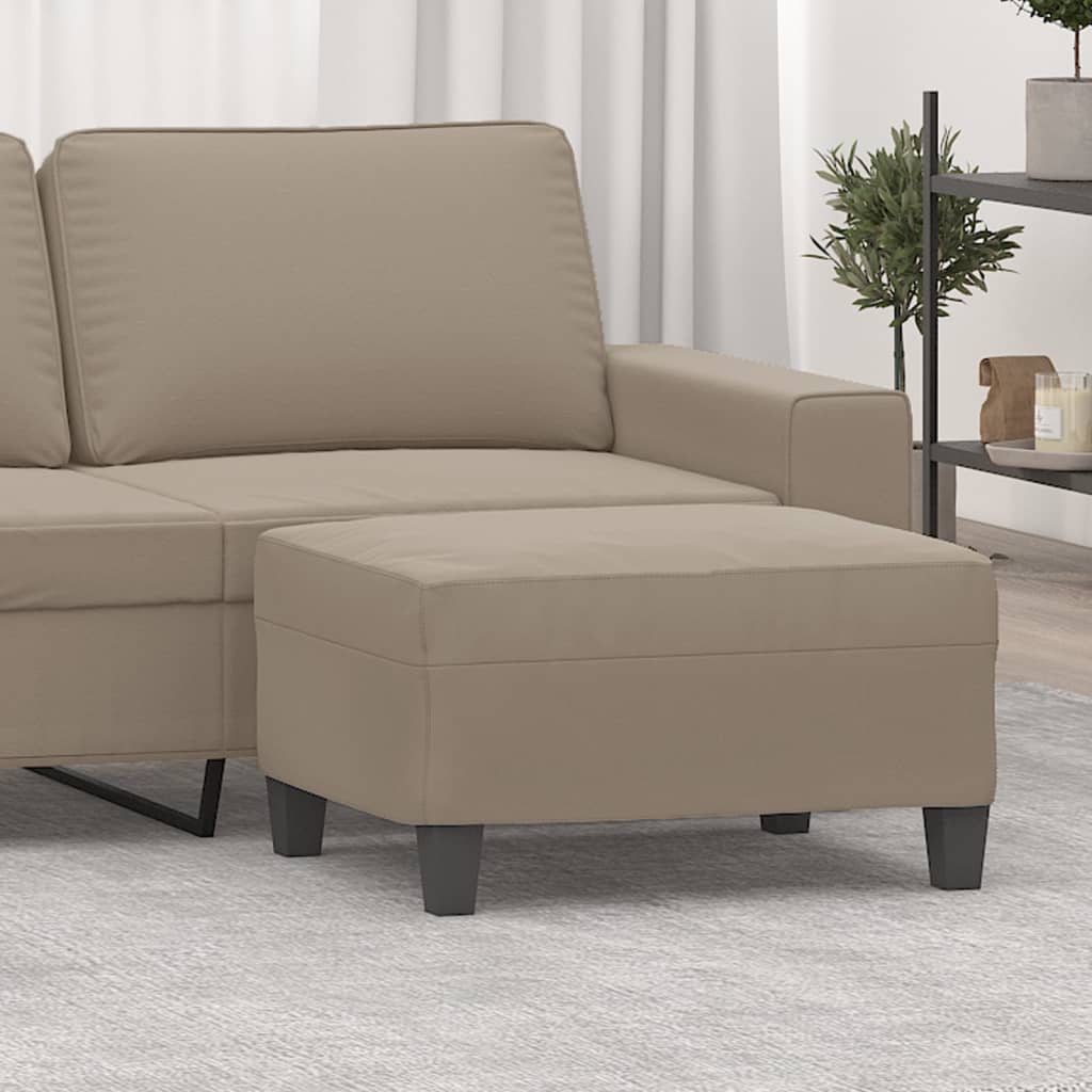 vidaXL Taburet, gri taupe, 70x55x41 cm, microfibră vidaXL Taburet, gri taupe, 70x55x41 cm, microfibră