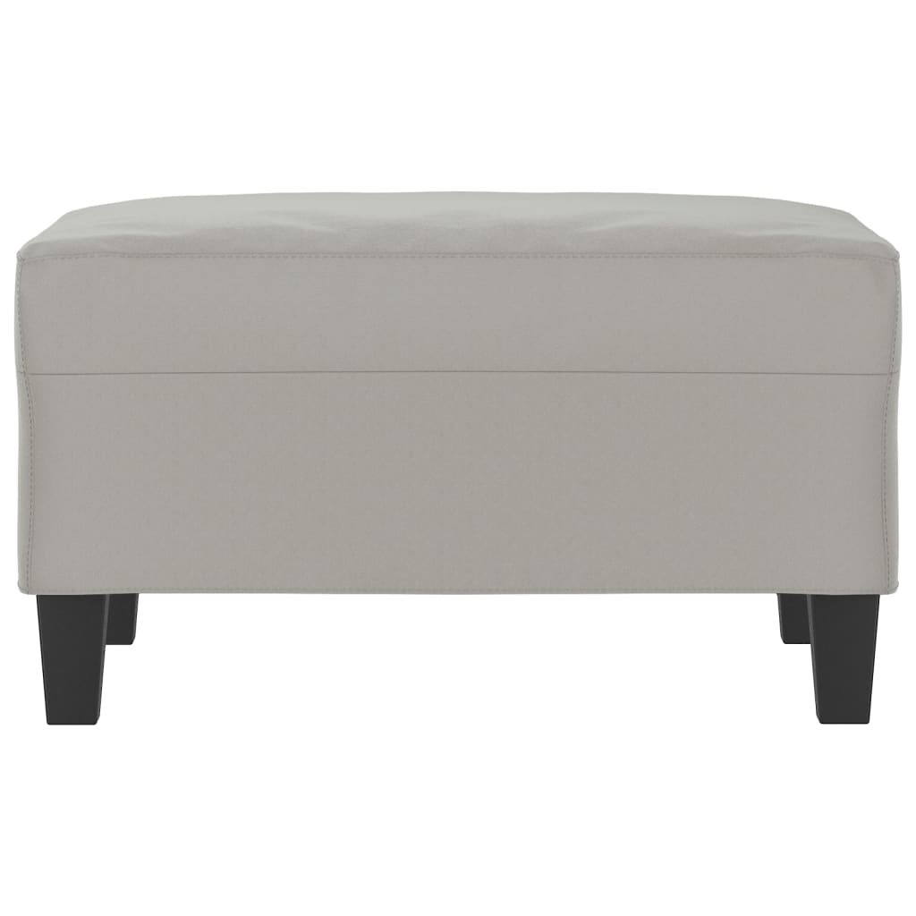 vidaXL Taburet, gri deschis, 70x55x41 cm, microfibră vidaXL Taburet, gri deschis, 70x55x41 cm, microfibră