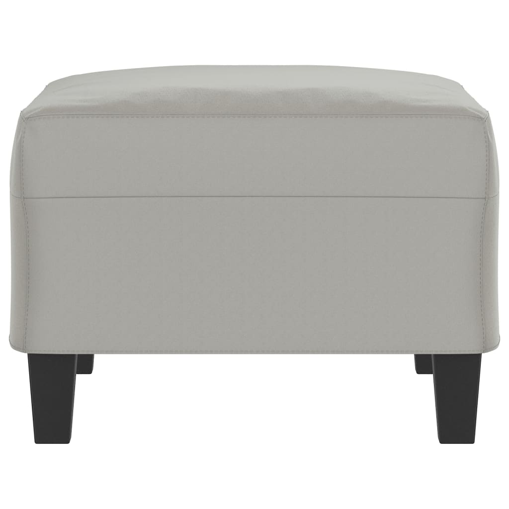 vidaXL Taburet, gri deschis, 70x55x41 cm, microfibră vidaXL Taburet, gri deschis, 70x55x41 cm, microfibră
