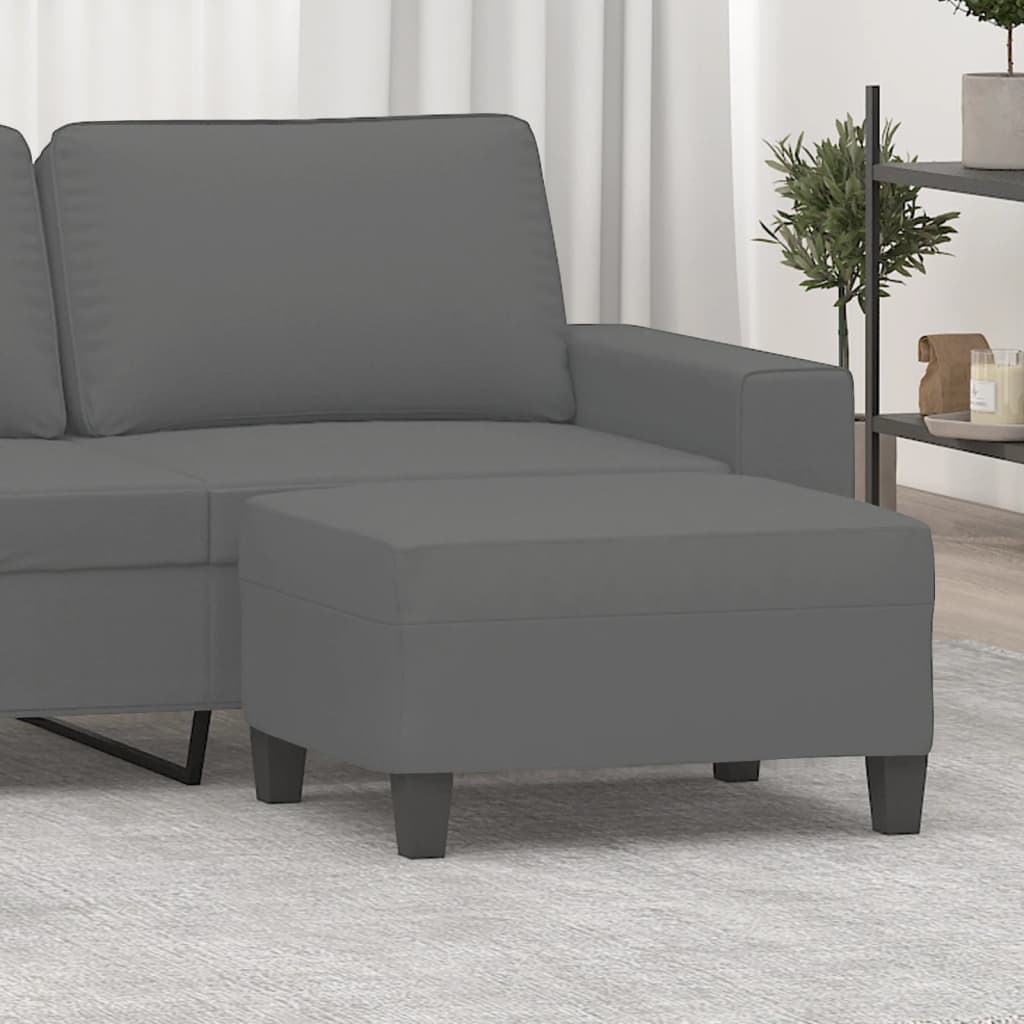 vidaXL Taburet, gri închis, 70x55x41 cm, microfibră vidaXL Taburet, gri închis, 70x55x41 cm, microfibră