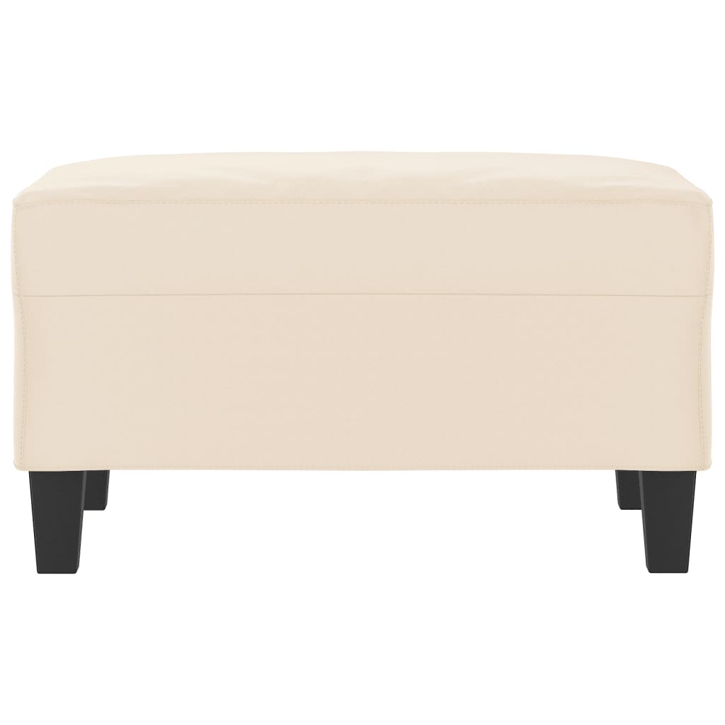 vidaXL Taburet, bej, 70x55x41 cm, țesătură microfibră vidaXL Taburet, bej, 70x55x41 cm, țesătură microfibră