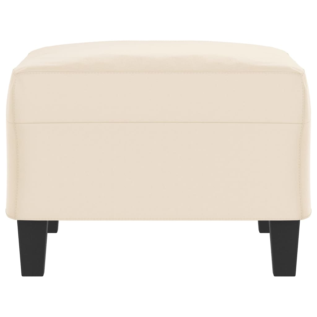 vidaXL Taburet, bej, 70x55x41 cm, țesătură microfibră vidaXL Taburet, bej, 70x55x41 cm, țesătură microfibră