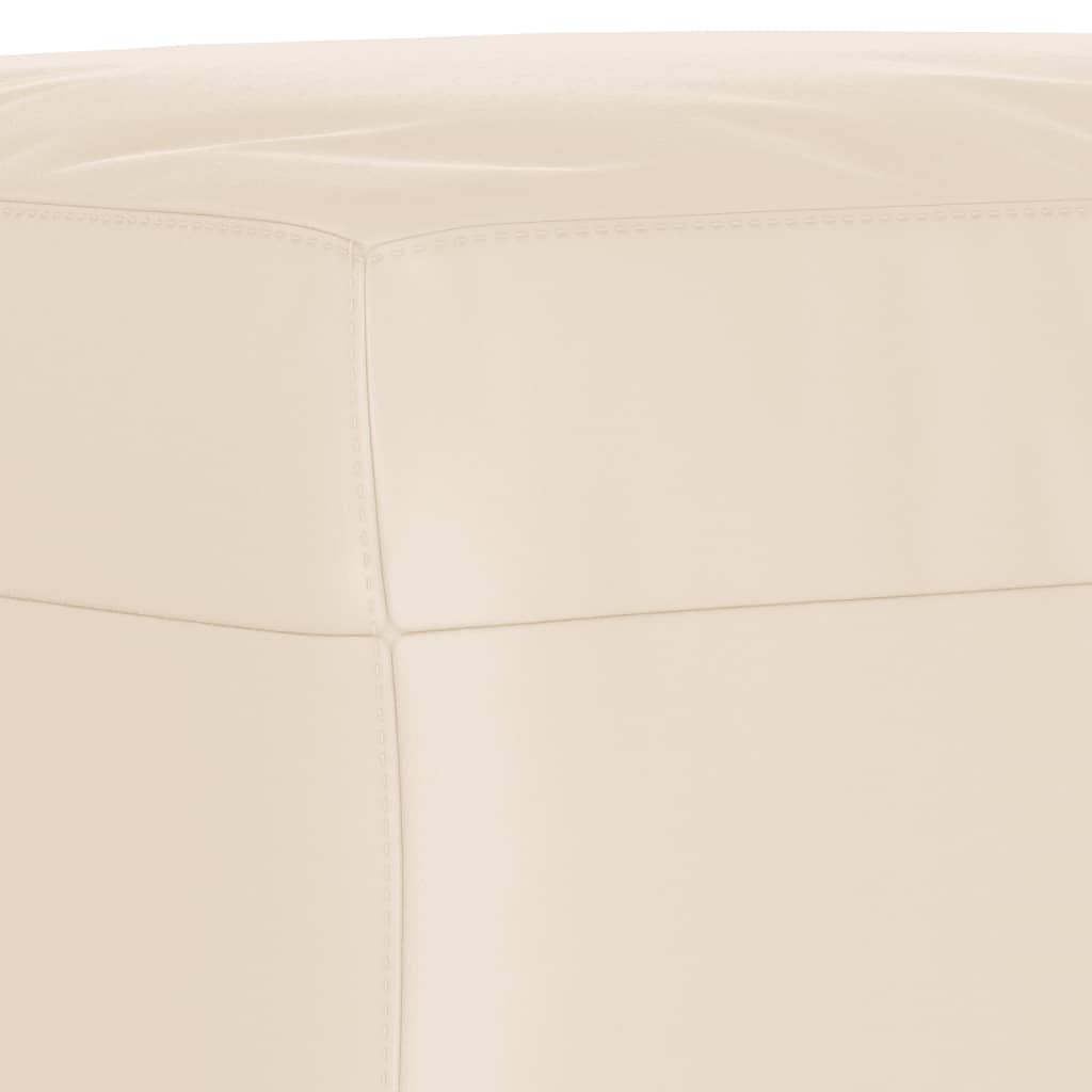 vidaXL Taburet, bej, 70x55x41 cm, țesătură microfibră vidaXL Taburet, bej, 70x55x41 cm, țesătură microfibră