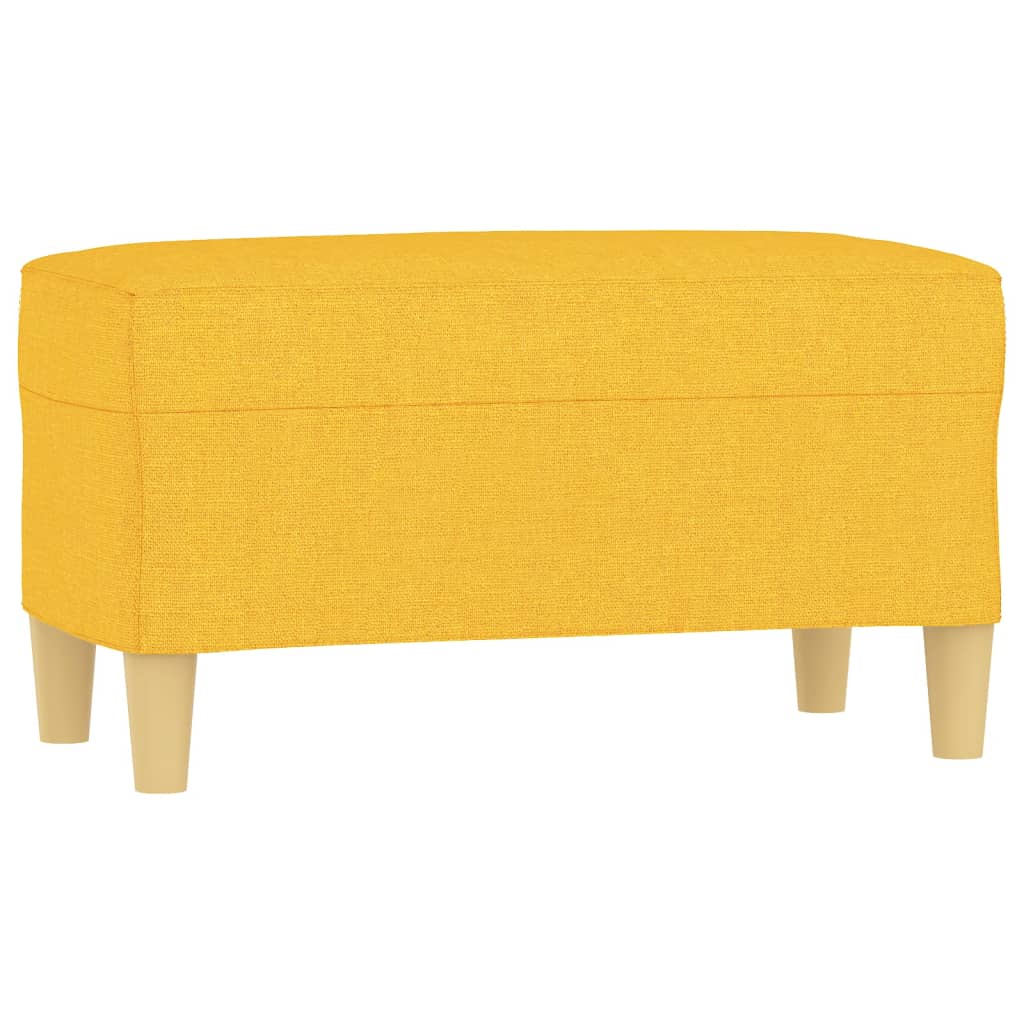 vidaXL Bancă, galben deschis, 70x35x41 cm, textil vidaXL Bancă, galben deschis, 70x35x41 cm, textil