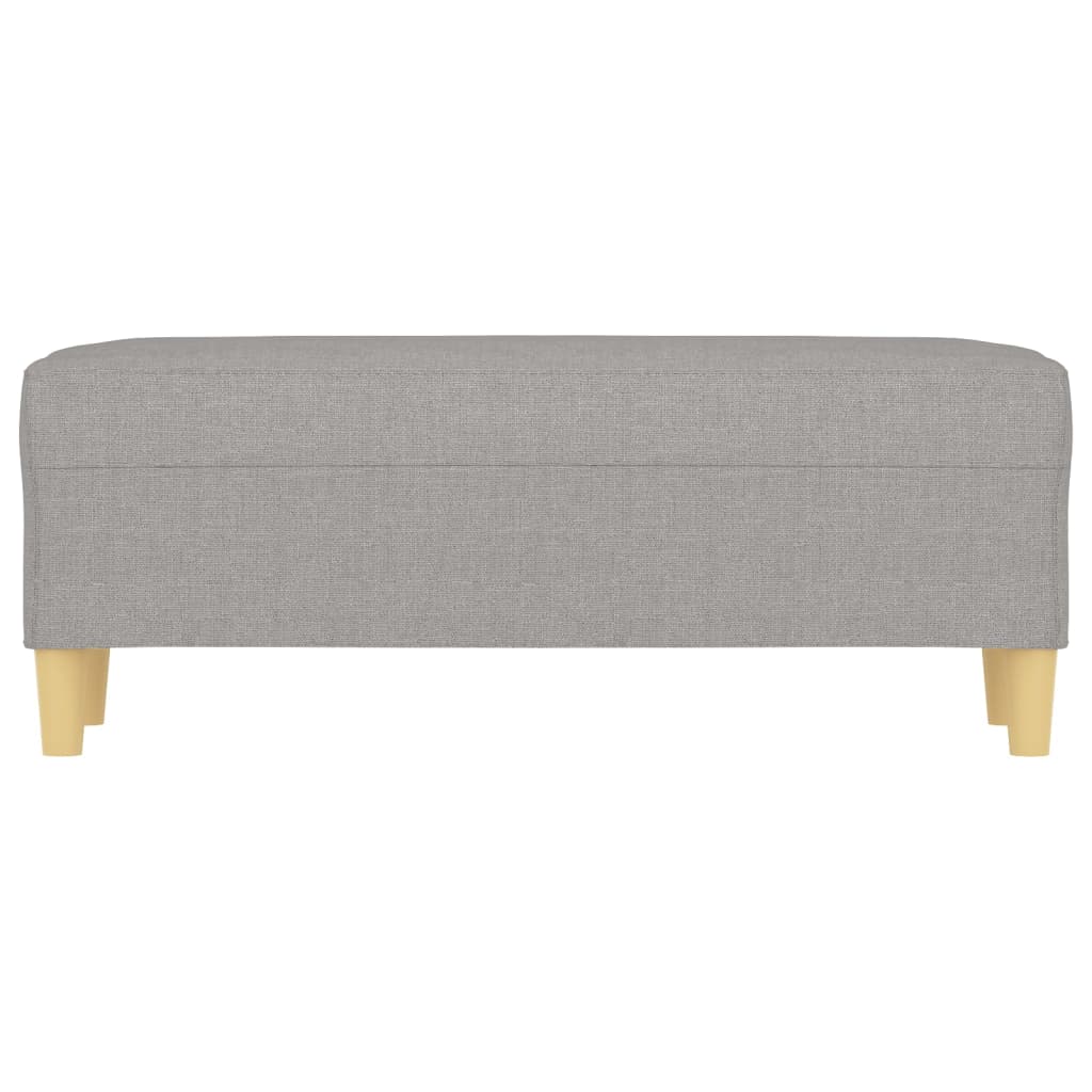 vidaXL Bancă, gri deschis, 100x35x41 cm, textil vidaXL Bancă, gri deschis, 100x35x41 cm, textil