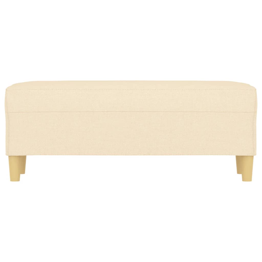 vidaXL Bancă, crem, 100x35x41 cm, textil vidaXL Bancă, crem, 100x35x41 cm, textil