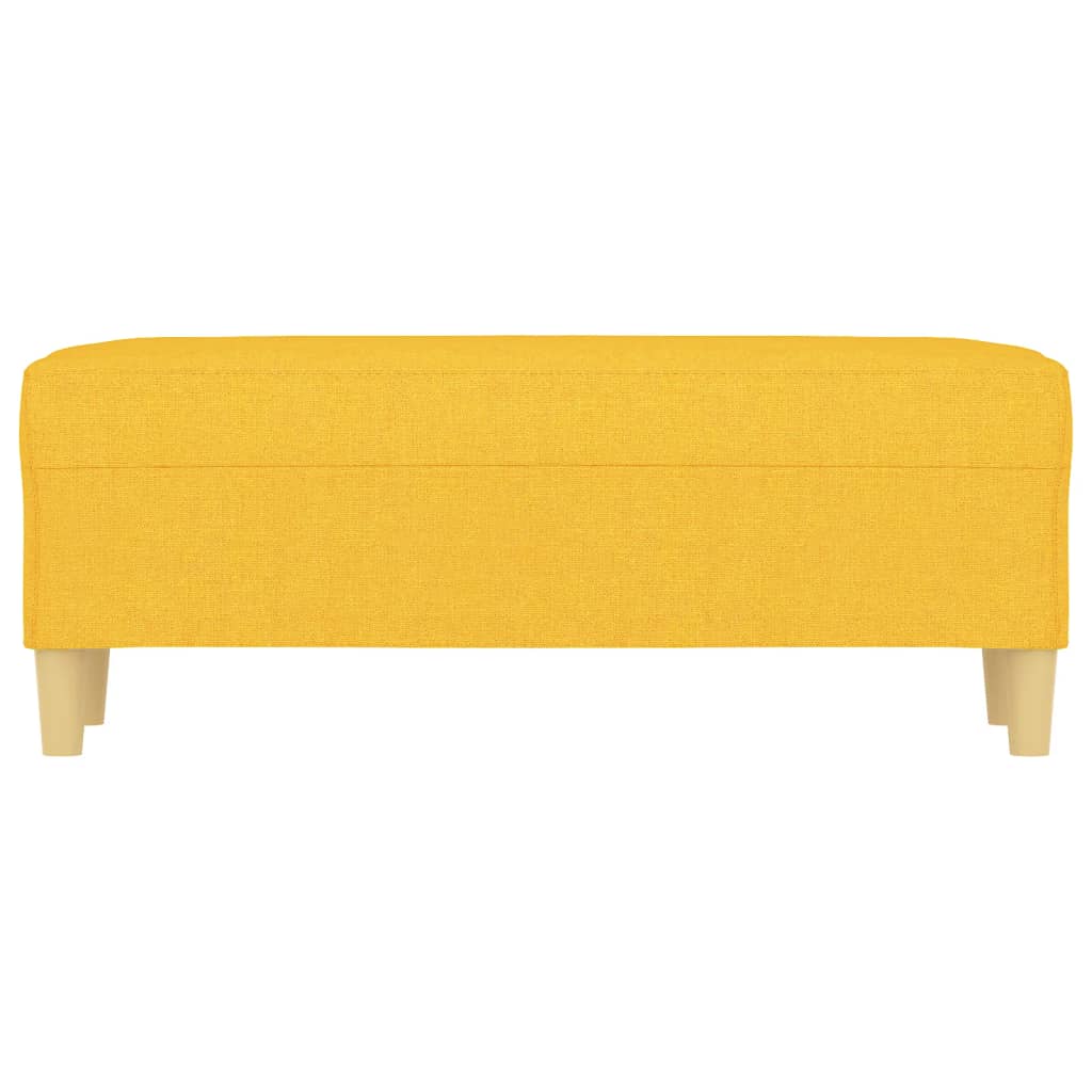 vidaXL Bancă, galben deschis, 100x35x41 cm, textil vidaXL Bancă, galben deschis, 100x35x41 cm, textil