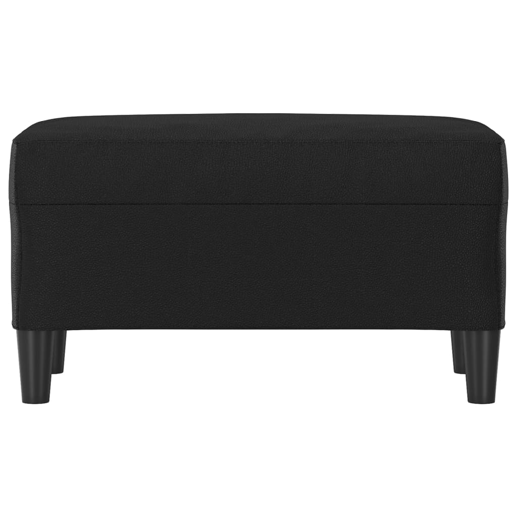 vidaXL Bancă, negru, 70x35x41 cm, piele ecologică vidaXL Bancă, negru, 70x35x41 cm, piele ecologică