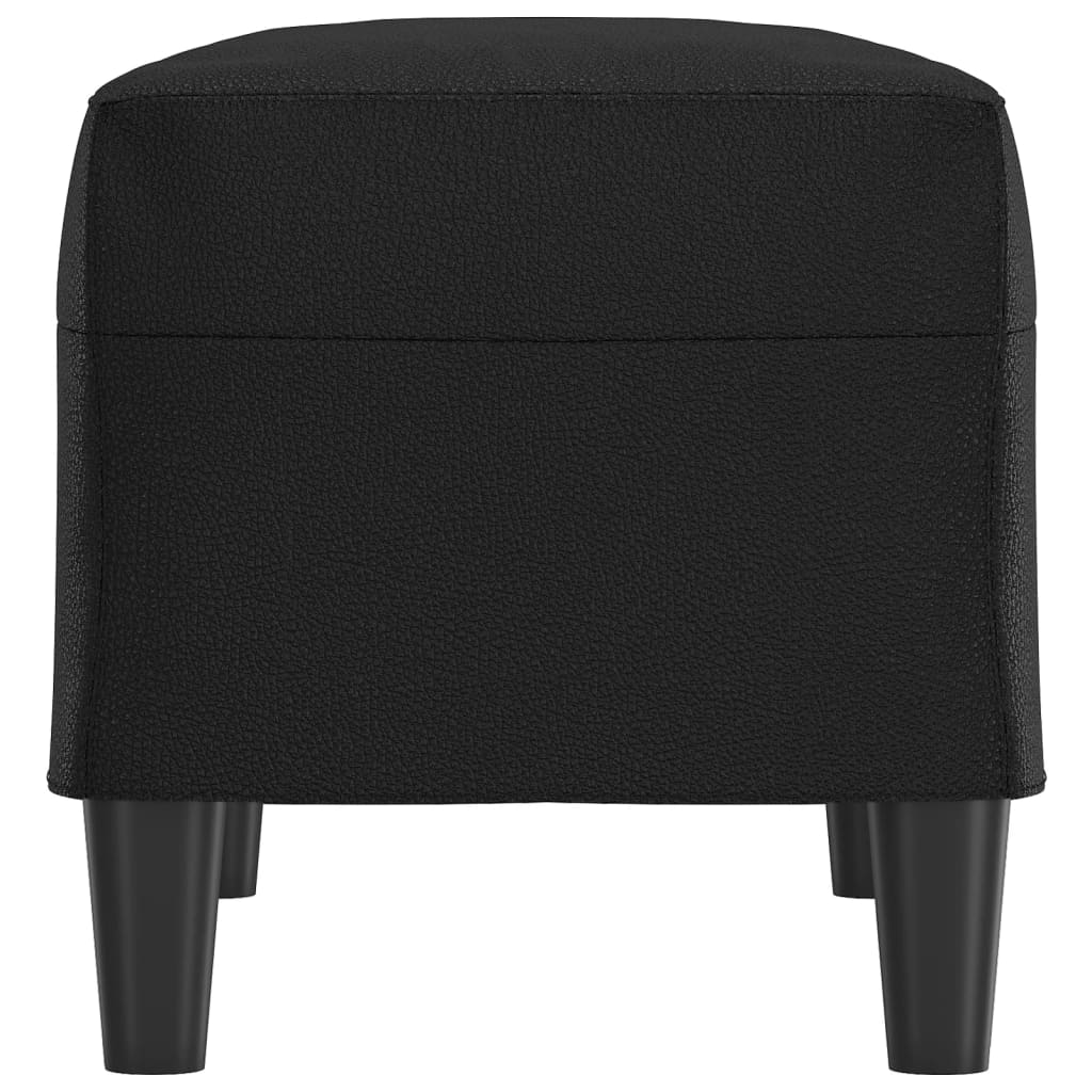 vidaXL Bancă, negru, 70x35x41 cm, piele ecologică vidaXL Bancă, negru, 70x35x41 cm, piele ecologică