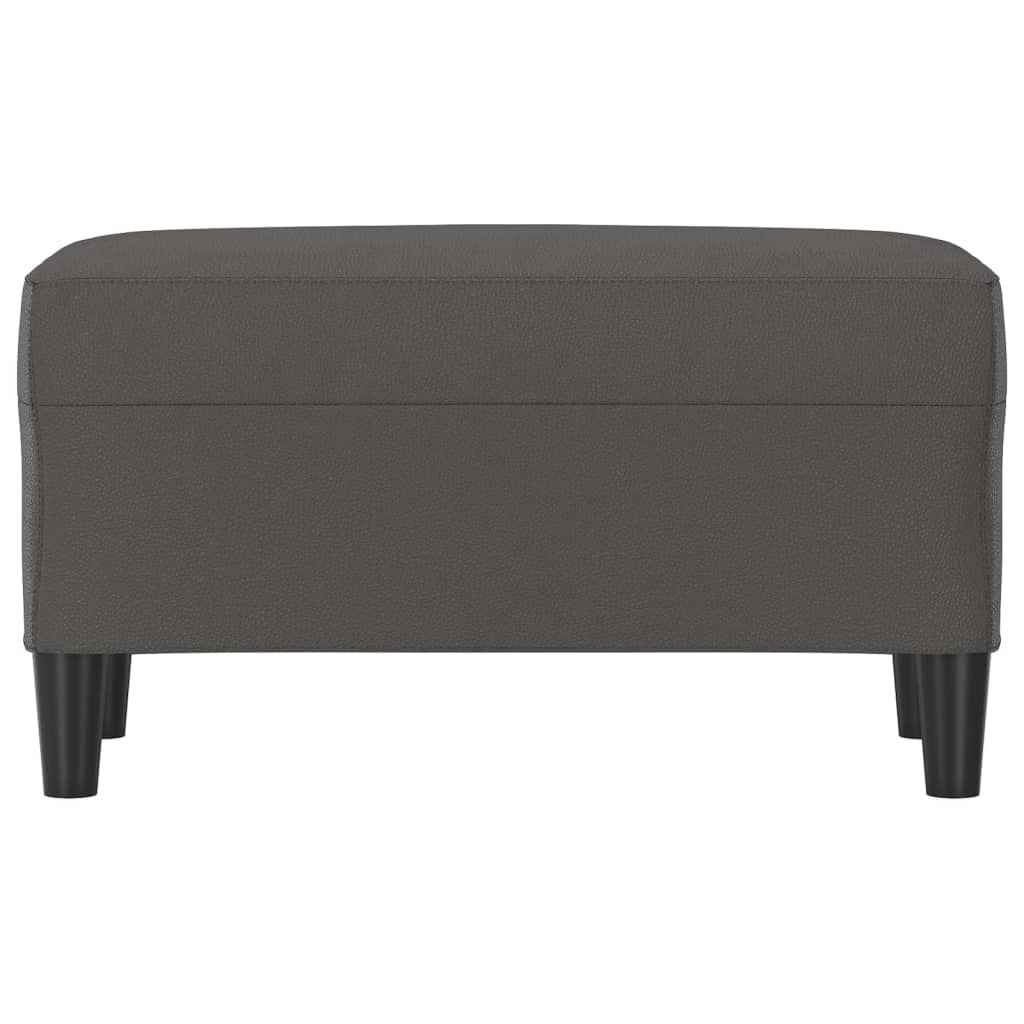 vidaXL Bancă, gri, 70x35x41 cm, piele ecologică vidaXL Bancă, gri, 70x35x41 cm, piele ecologică