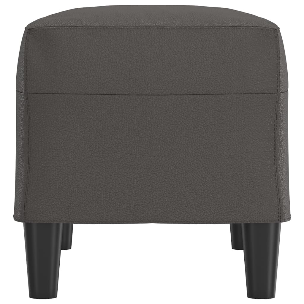 vidaXL Bancă, gri, 70x35x41 cm, piele ecologică vidaXL Bancă, gri, 70x35x41 cm, piele ecologică