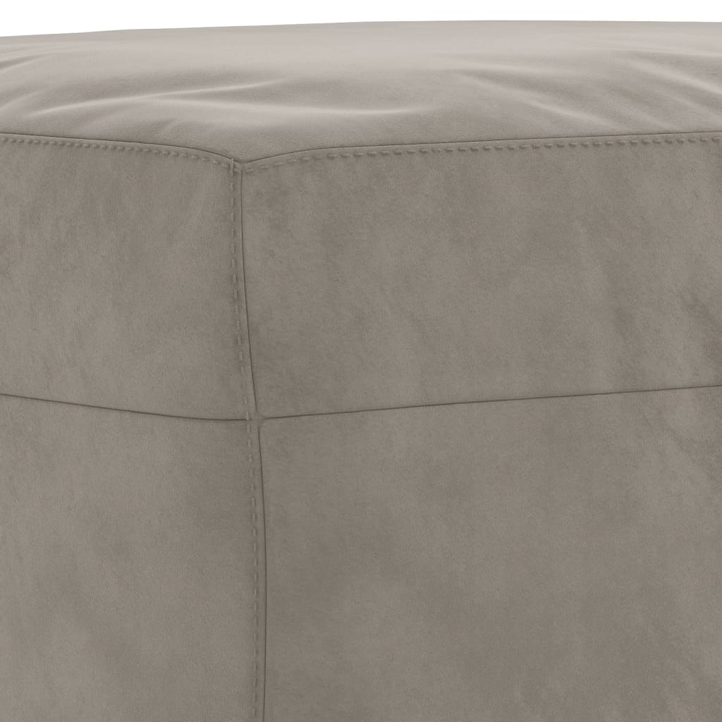 vidaXL Bancă, gri deschis, 70x35x41 cm, catifea vidaXL Bancă, gri deschis, 70x35x41 cm, catifea
