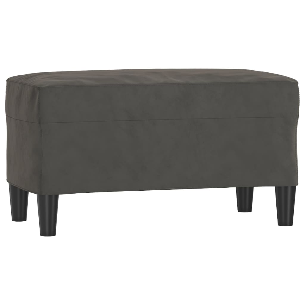vidaXL Bancă, gri închis, 70x35x41 cm, catifea vidaXL Bancă, gri închis, 70x35x41 cm, catifea