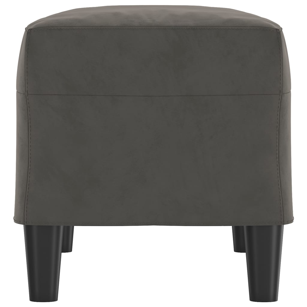 vidaXL Bancă, gri închis, 70x35x41 cm, catifea vidaXL Bancă, gri închis, 70x35x41 cm, catifea