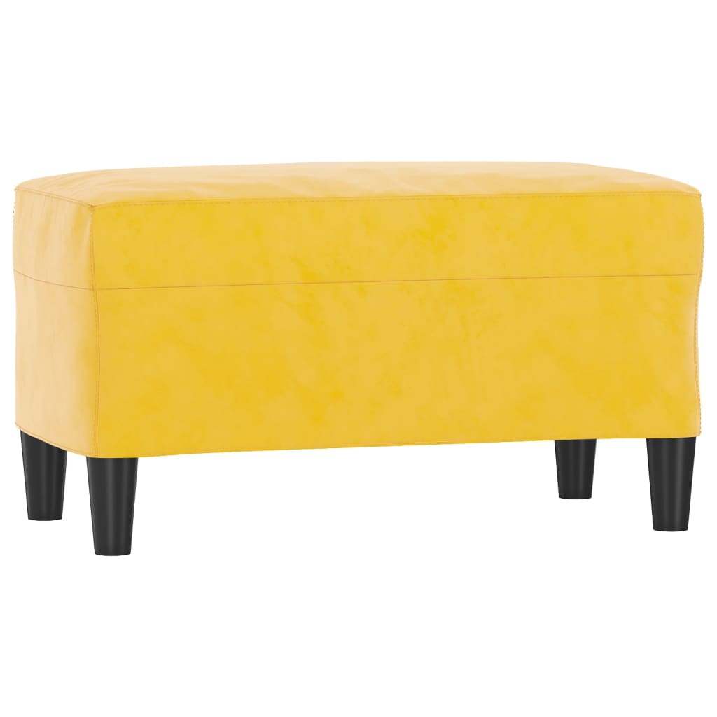 vidaXL Bancă, galben, 70x35x41 cm, catifea vidaXL Bancă, galben, 70x35x41 cm, catifea