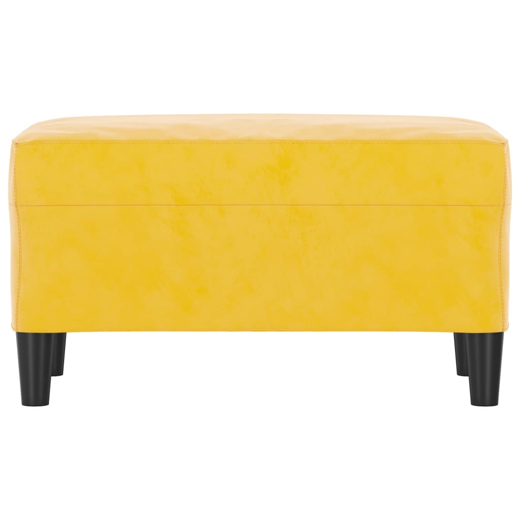 vidaXL Bancă, galben, 70x35x41 cm, catifea vidaXL Bancă, galben, 70x35x41 cm, catifea