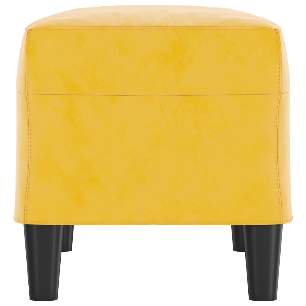 vidaXL Bancă, galben, 70x35x41 cm, catifea vidaXL Bancă, galben, 70x35x41 cm, catifea