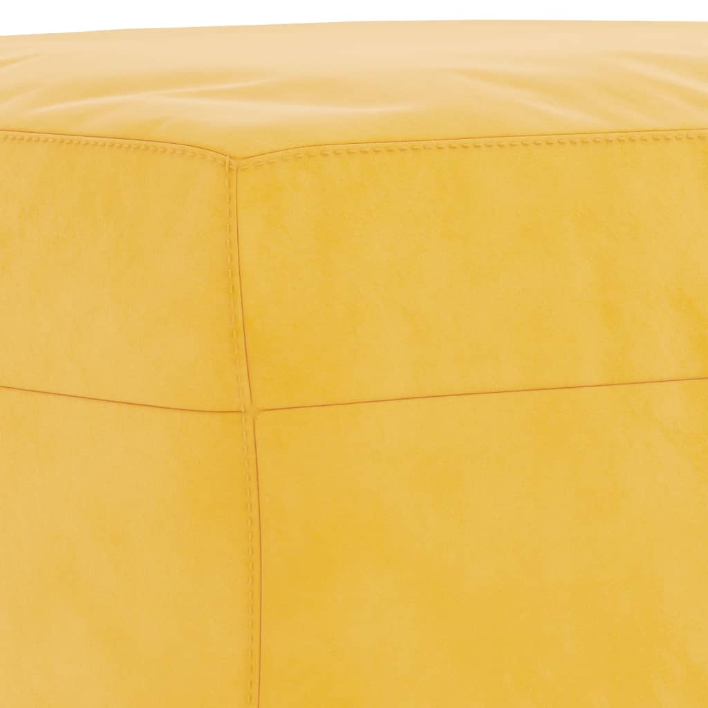 vidaXL Bancă, galben, 70x35x41 cm, catifea vidaXL Bancă, galben, 70x35x41 cm, catifea