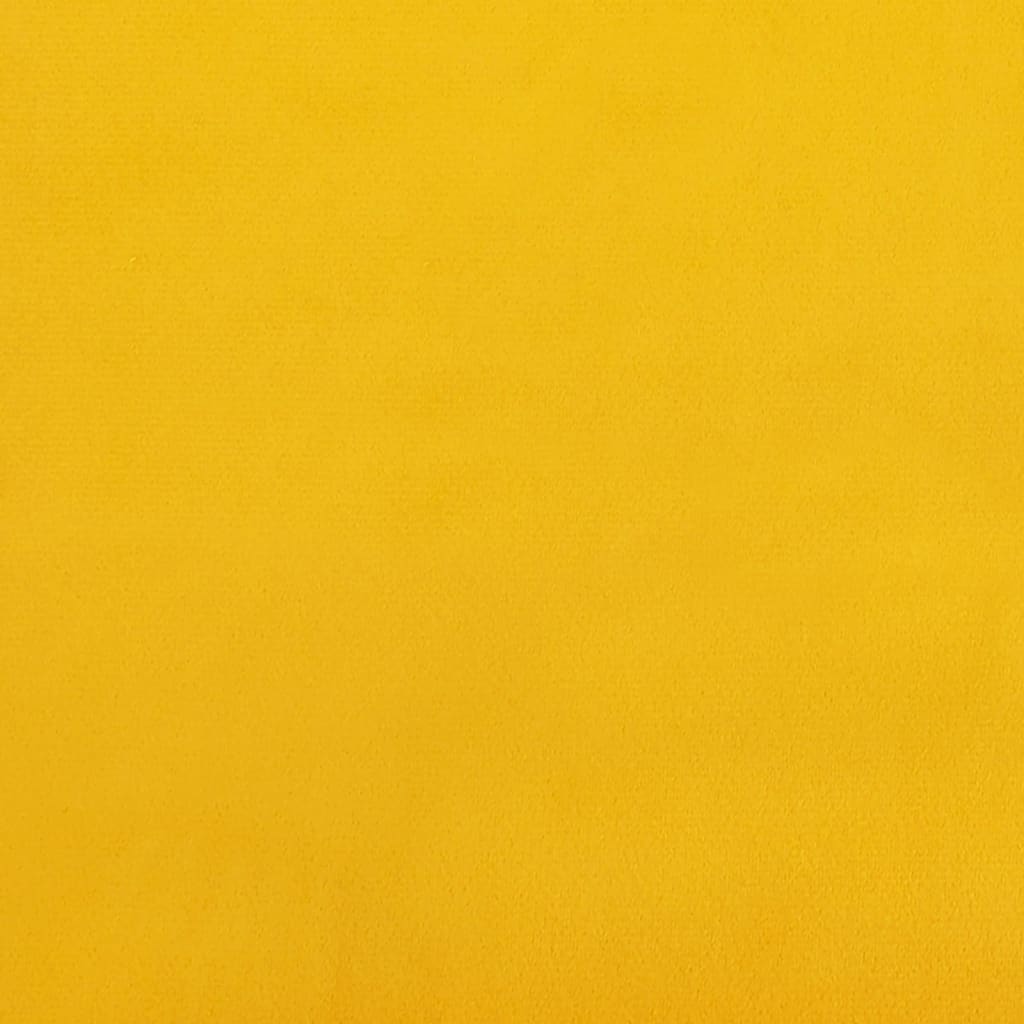 vidaXL Bancă, galben, 70x35x41 cm, catifea vidaXL Bancă, galben, 70x35x41 cm, catifea