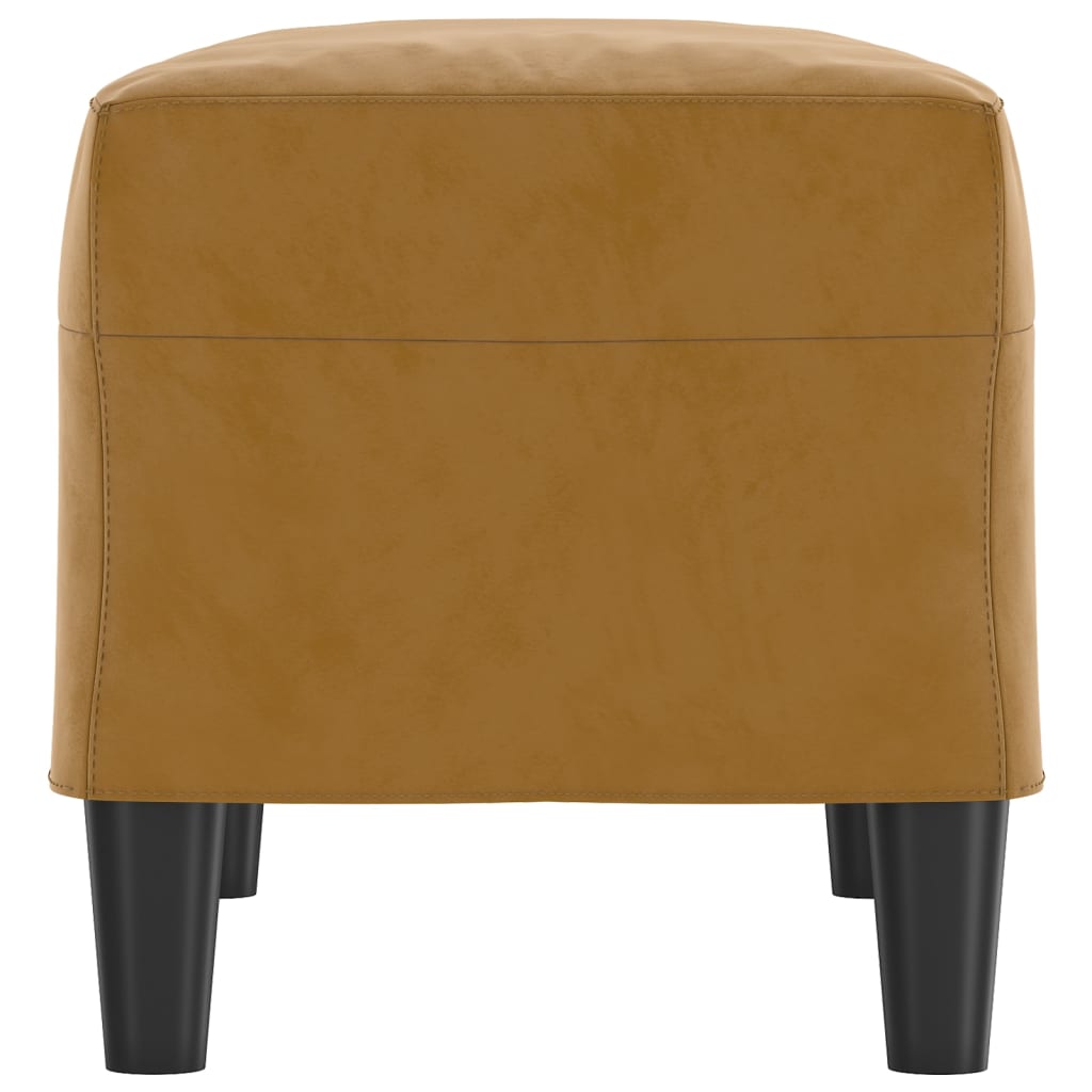 vidaXL Bancă, maro, 70x35x41 cm, catifea vidaXL Bancă, maro, 70x35x41 cm, catifea