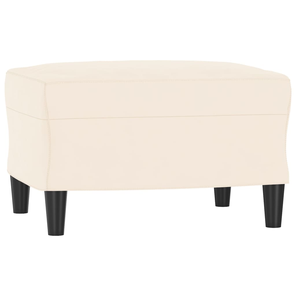 vidaXL Bancă, crem, 70x35x41 cm, catifea vidaXL Bancă, crem, 70x35x41 cm, catifea