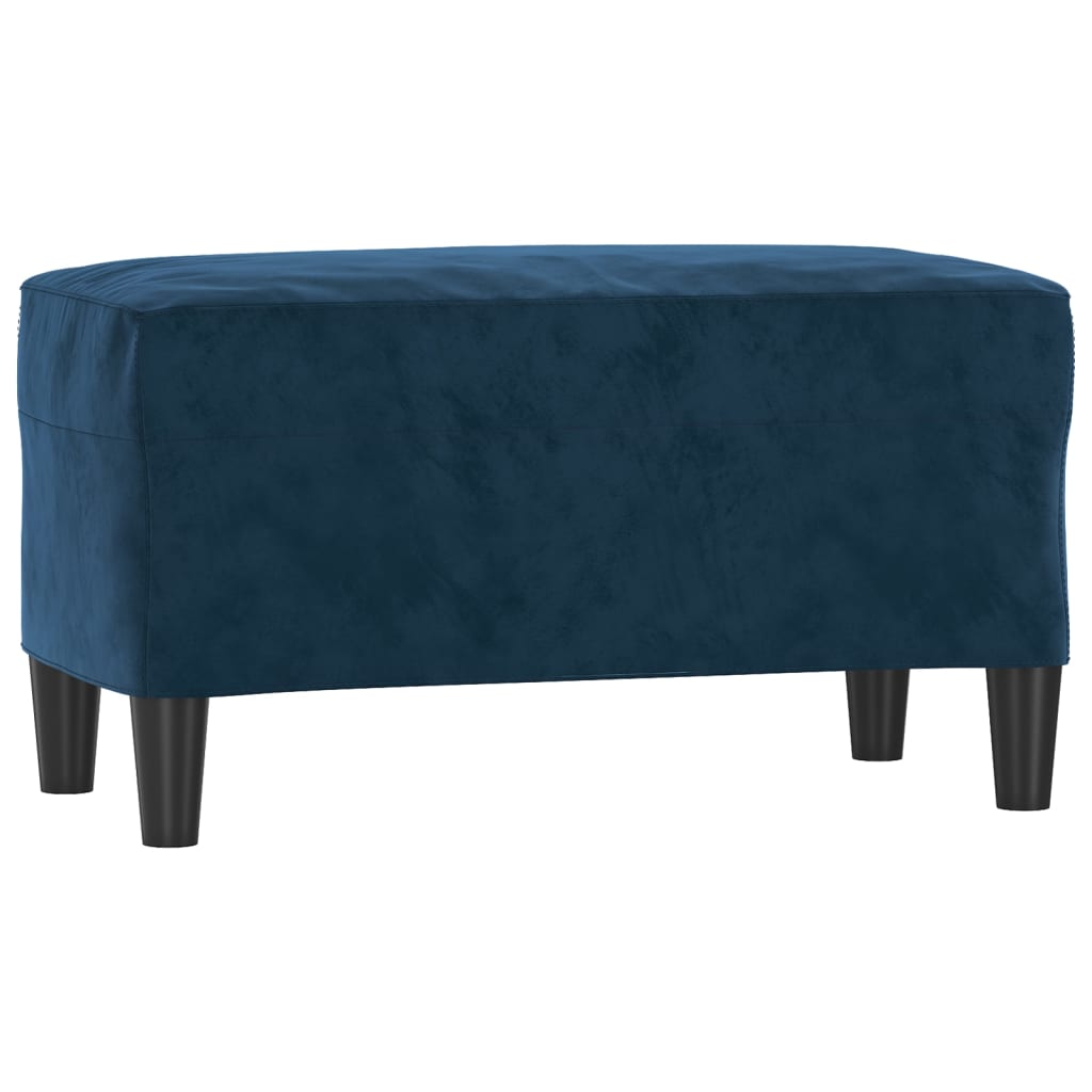 vidaXL Bancă, albastru, 70x35x41 cm, catifea vidaXL Bancă, albastru, 70x35x41 cm, catifea