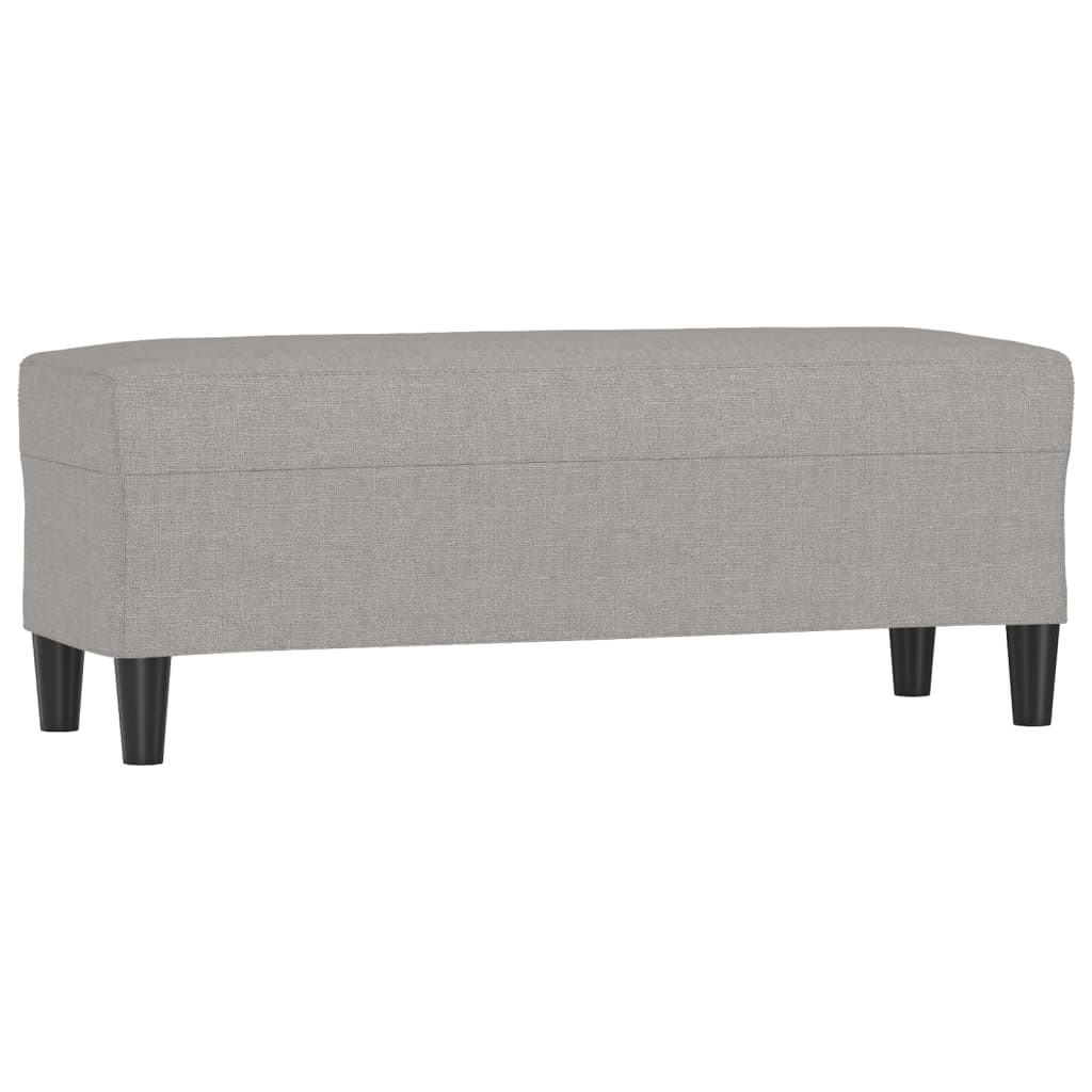 vidaXL Bancă, gri deschis, 100x35x41 cm, textil vidaXL Bancă, gri deschis, 100x35x41 cm, textil