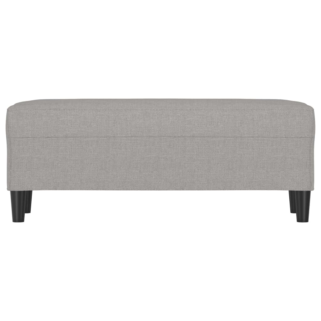 vidaXL Bancă, gri deschis, 100x35x41 cm, textil vidaXL Bancă, gri deschis, 100x35x41 cm, textil