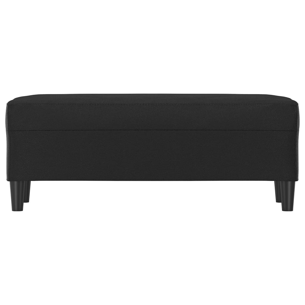 vidaXL Bancă, negru, 100x35x41 cm, piele ecologică vidaXL Bancă, negru, 100x35x41 cm, piele ecologică