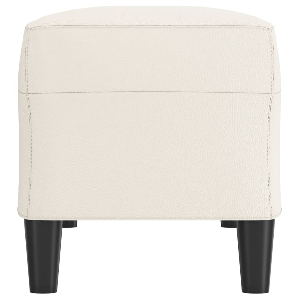 vidaXL Bancă, crem, 100x35x41 cm, piele ecologică vidaXL Bancă, crem, 100x35x41 cm, piele ecologică