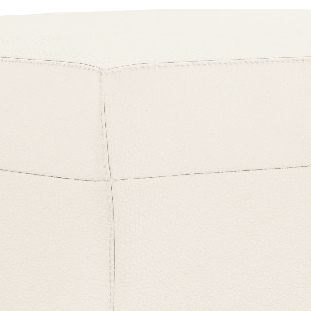 vidaXL Bancă, crem, 100x35x41 cm, piele ecologică vidaXL Bancă, crem, 100x35x41 cm, piele ecologică