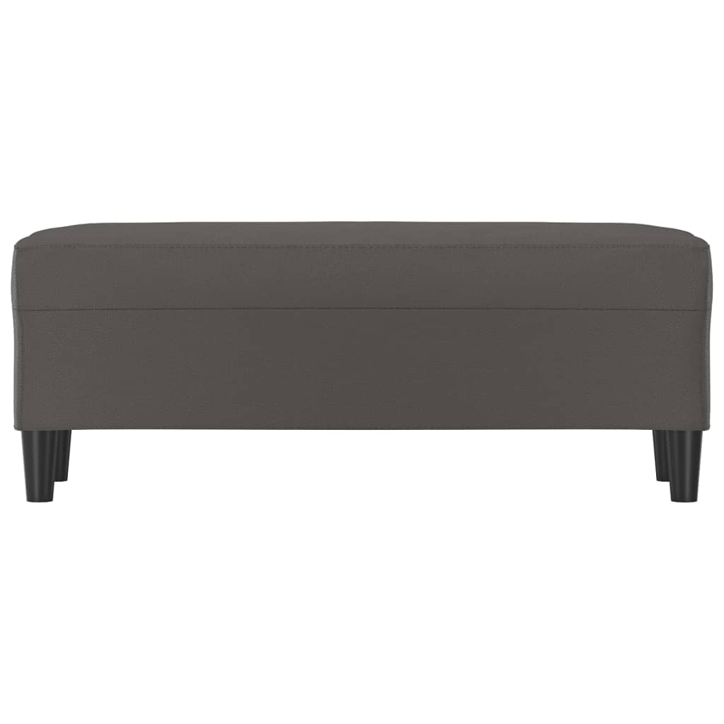 vidaXL Bancă, gri, 100x35x41 cm, piele ecologică vidaXL Bancă, gri, 100x35x41 cm, piele ecologică