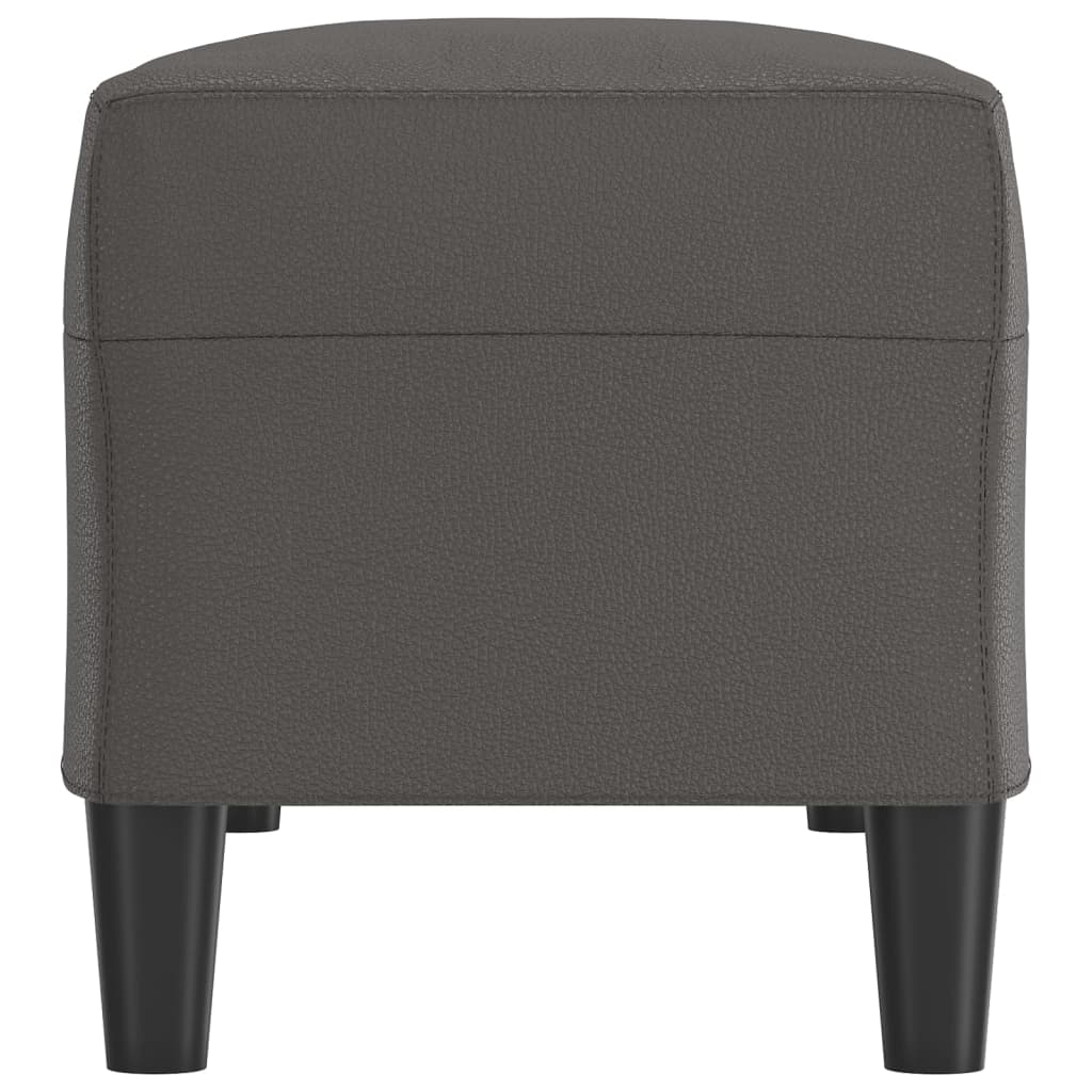vidaXL Bancă, gri, 100x35x41 cm, piele ecologică vidaXL Bancă, gri, 100x35x41 cm, piele ecologică