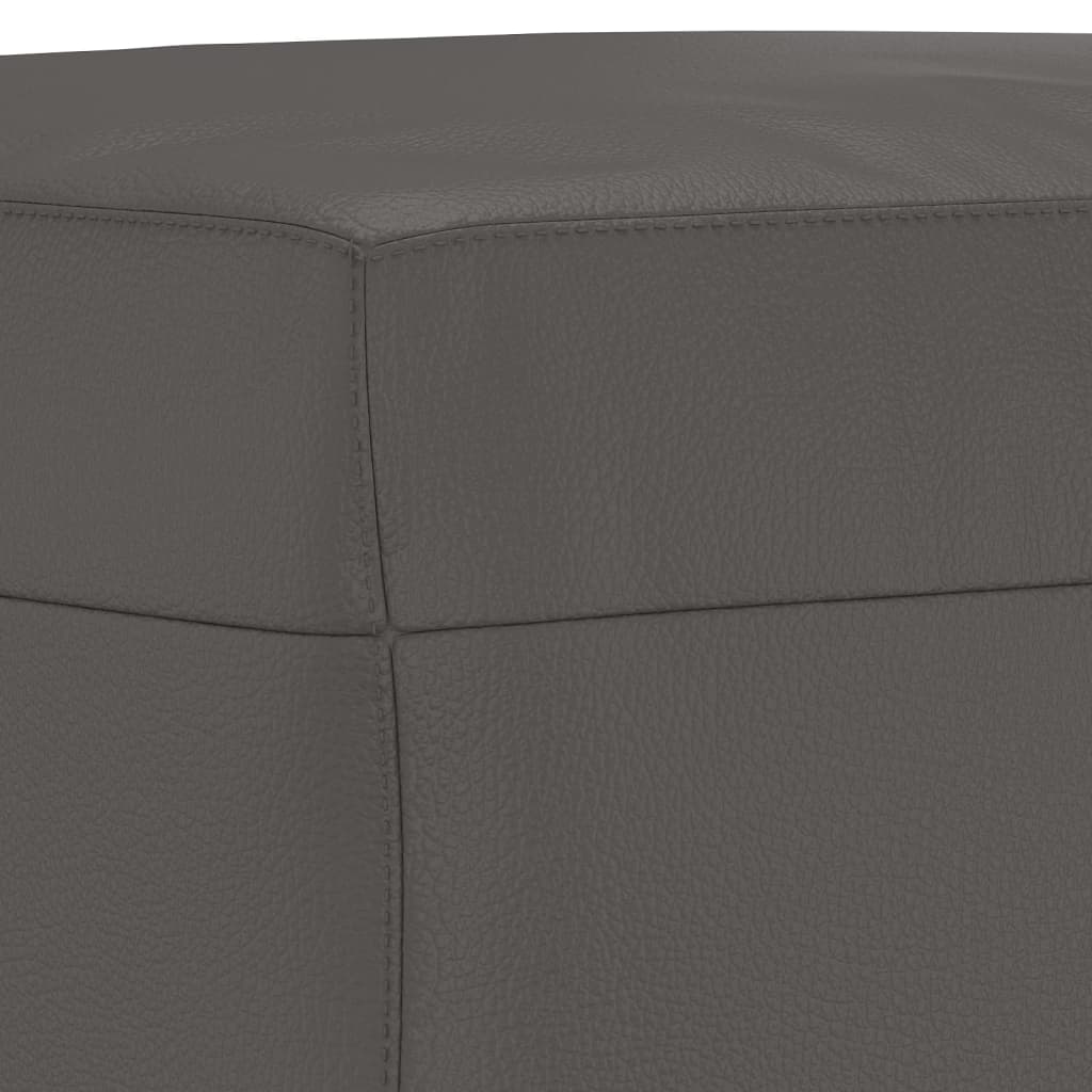 vidaXL Bancă, gri, 100x35x41 cm, piele ecologică vidaXL Bancă, gri, 100x35x41 cm, piele ecologică