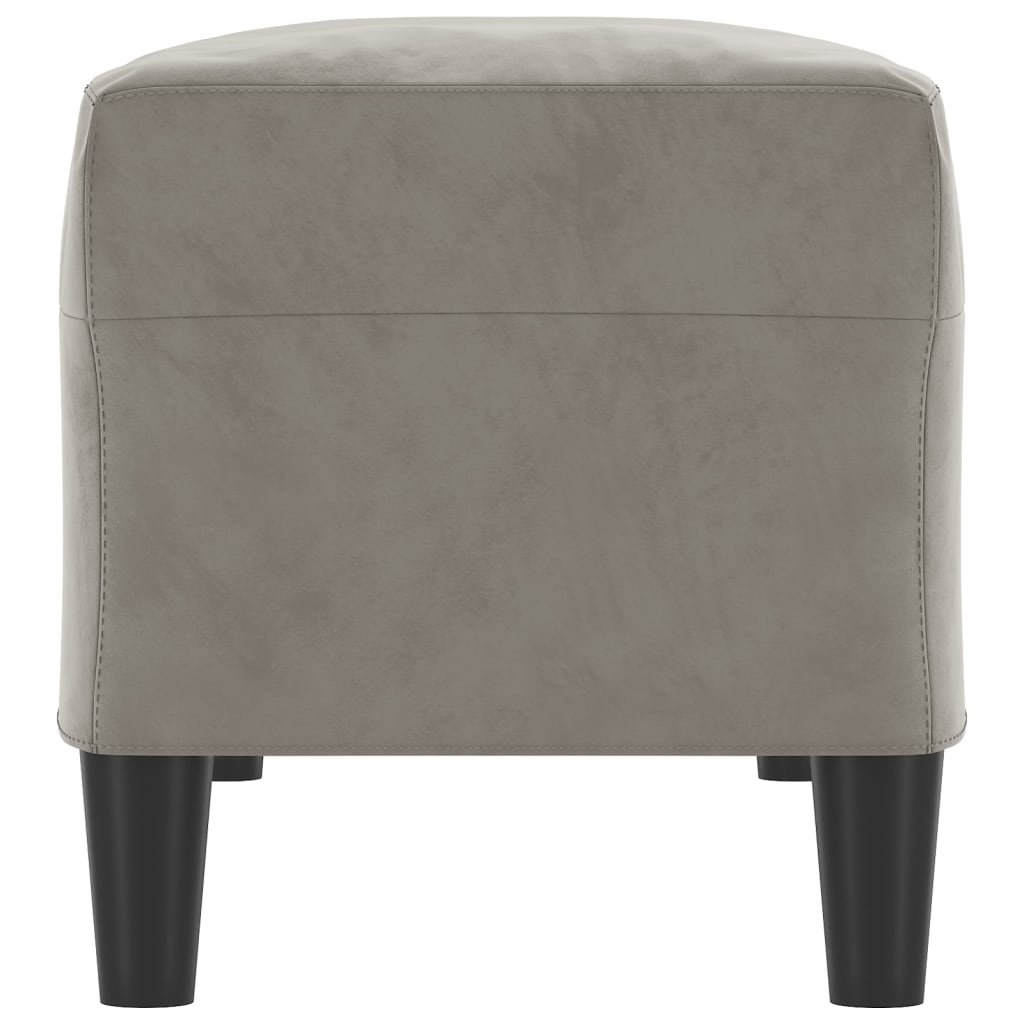 vidaXL Bancă, gri deschis, 100x35x41 cm, catifea vidaXL Bancă, gri deschis, 100x35x41 cm, catifea
