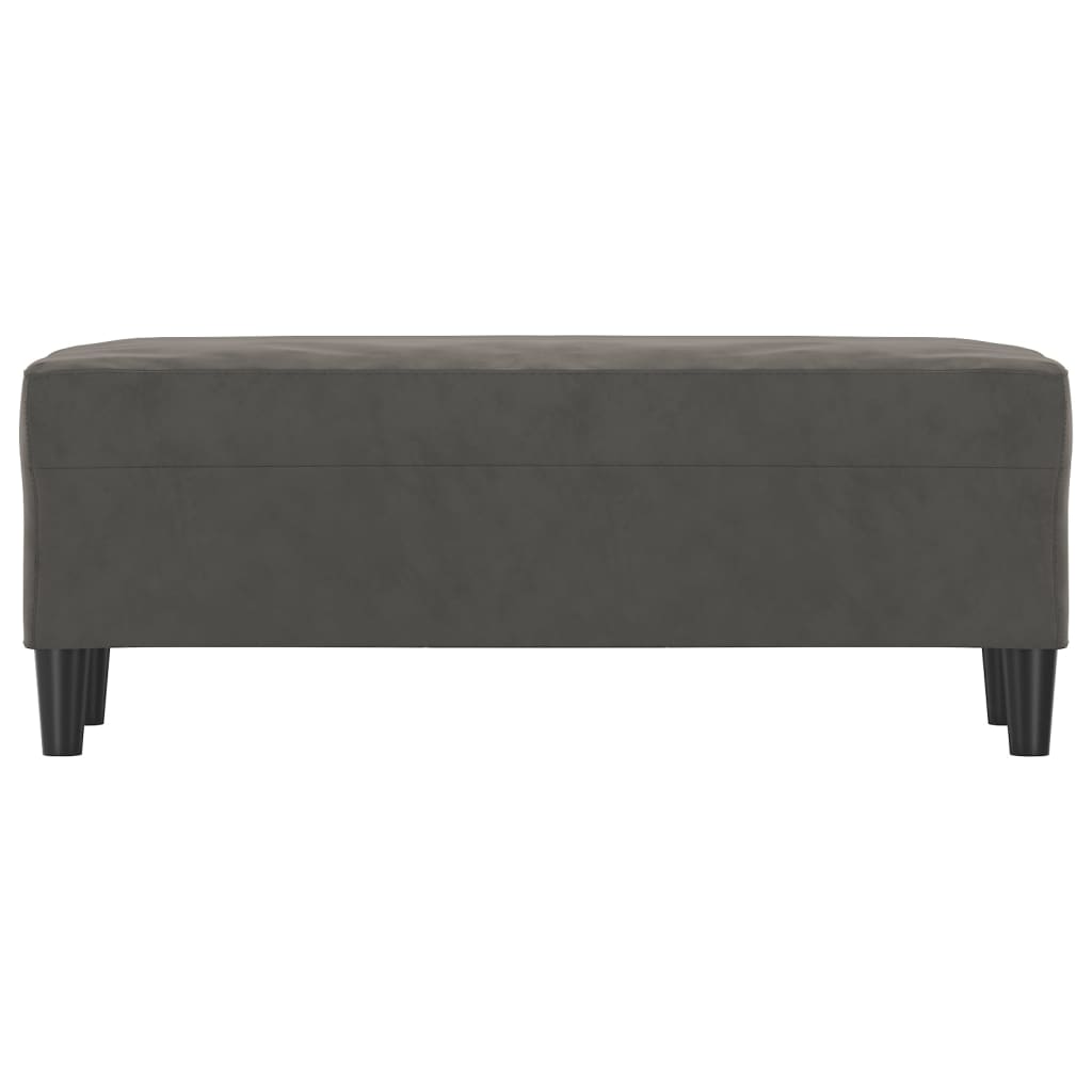 vidaXL Bancă, gri închis, 100x35x41 cm, catifea vidaXL Bancă, gri închis, 100x35x41 cm, catifea