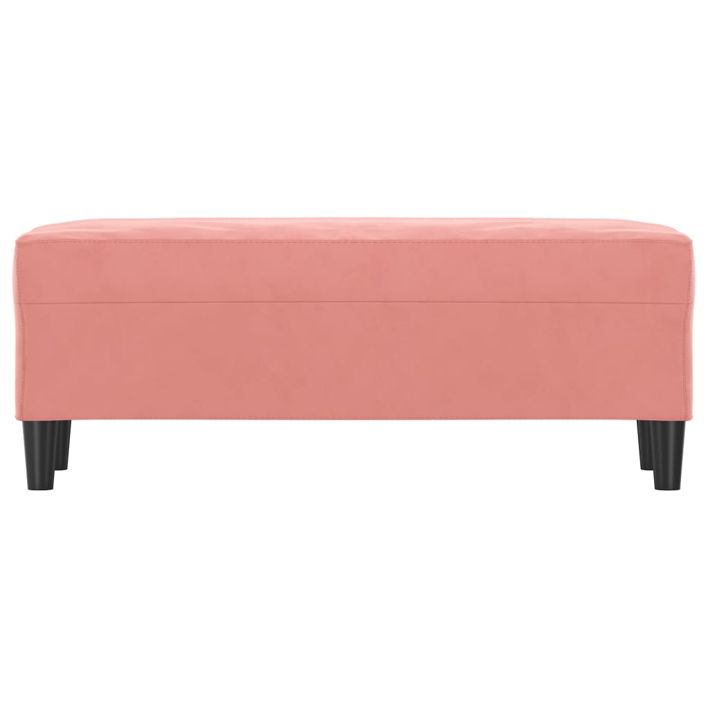 vidaXL Bancă, roz, 100x35x41 cm, catifea vidaXL Bancă, roz, 100x35x41 cm, catifea