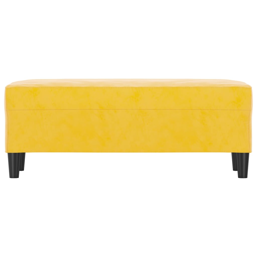 vidaXL Bancă, galben, 100x35x41 cm, catifea vidaXL Bancă, galben, 100x35x41 cm, catifea