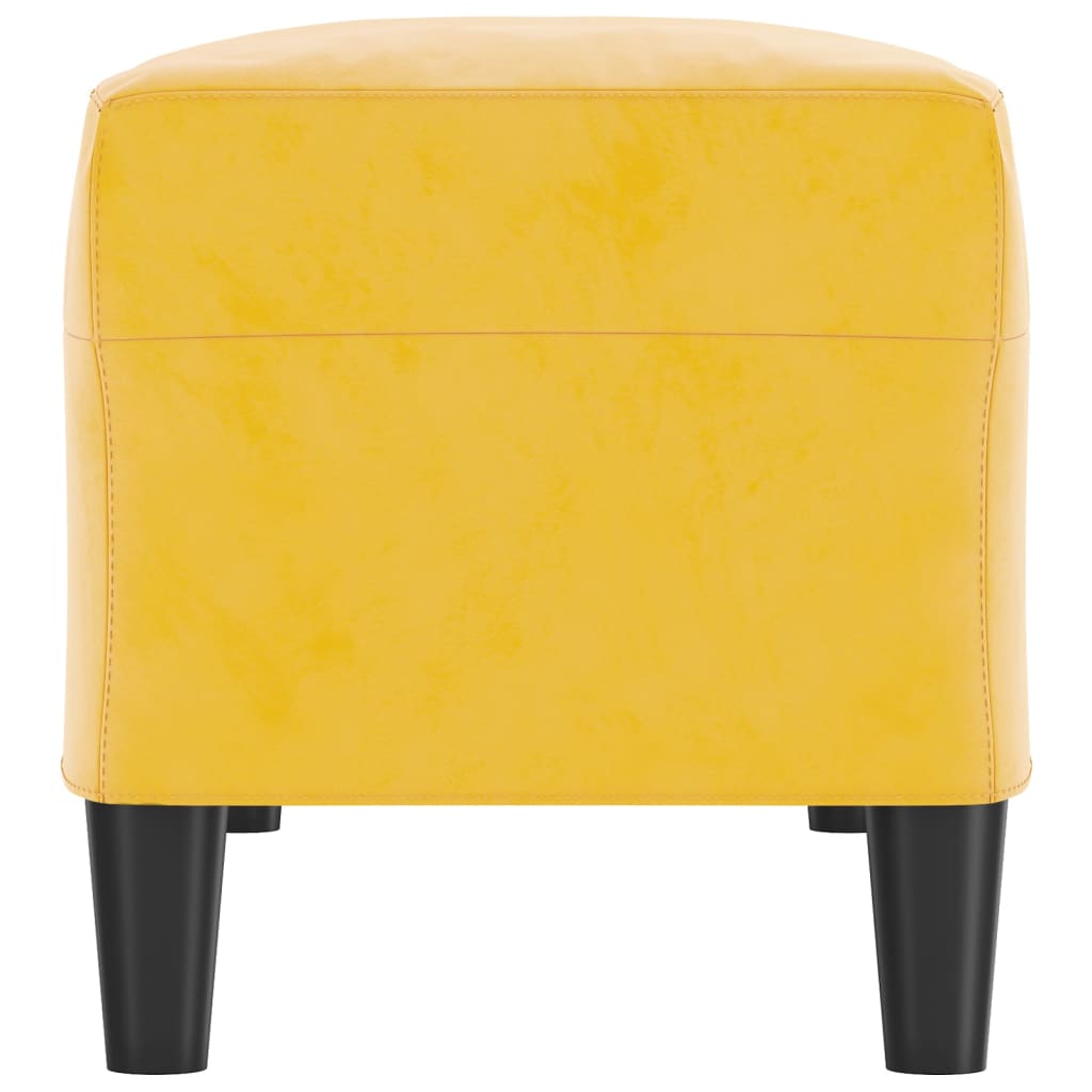 vidaXL Bancă, galben, 100x35x41 cm, catifea vidaXL Bancă, galben, 100x35x41 cm, catifea