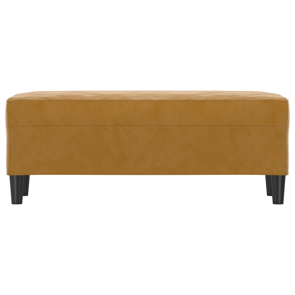 vidaXL Bancă, maro, 100x35x41 cm, catifea vidaXL Bancă, maro, 100x35x41 cm, catifea