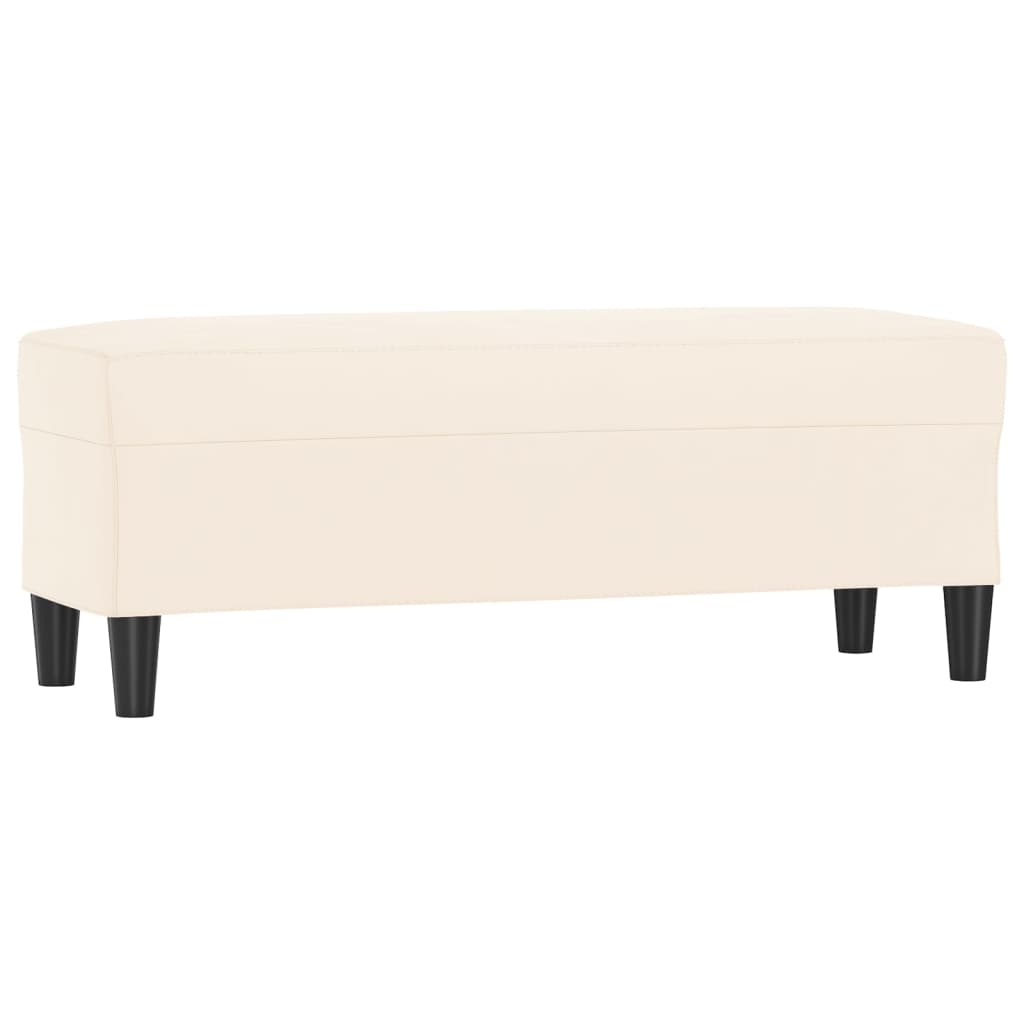 vidaXL Bancă, crem, 100x35x41 cm, catifea vidaXL Bancă, crem, 100x35x41 cm, catifea