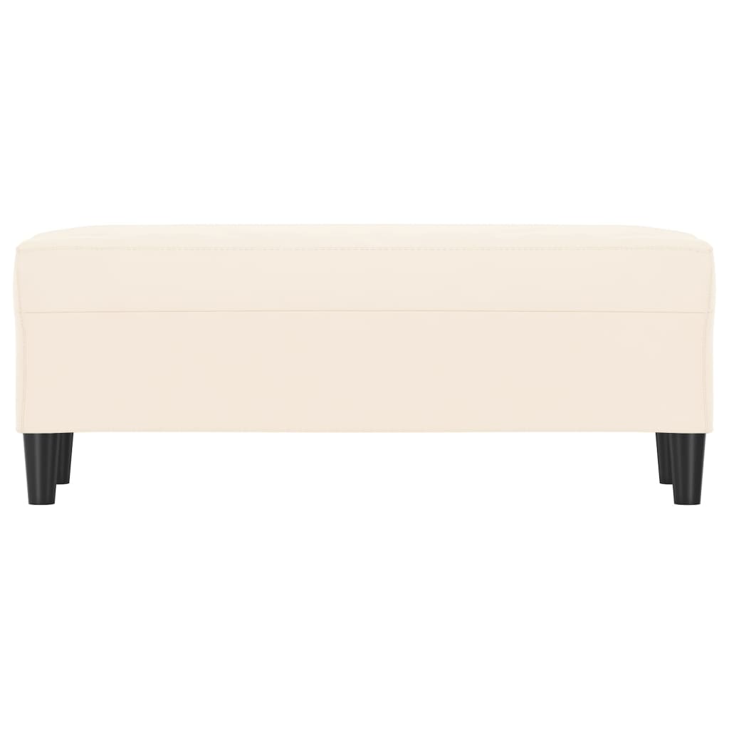 vidaXL Bancă, crem, 100x35x41 cm, catifea vidaXL Bancă, crem, 100x35x41 cm, catifea