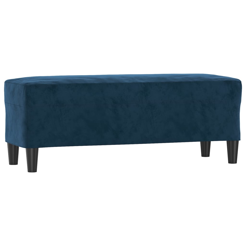vidaXL Bancă, albastru, 100x35x41 cm, catifea vidaXL Bancă, albastru, 100x35x41 cm, catifea