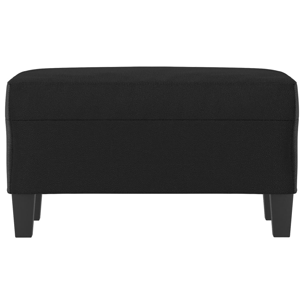 vidaXL Bancă, negru, 70x35x41 cm, piele ecologică vidaXL Bancă, negru, 70x35x41 cm, piele ecologică