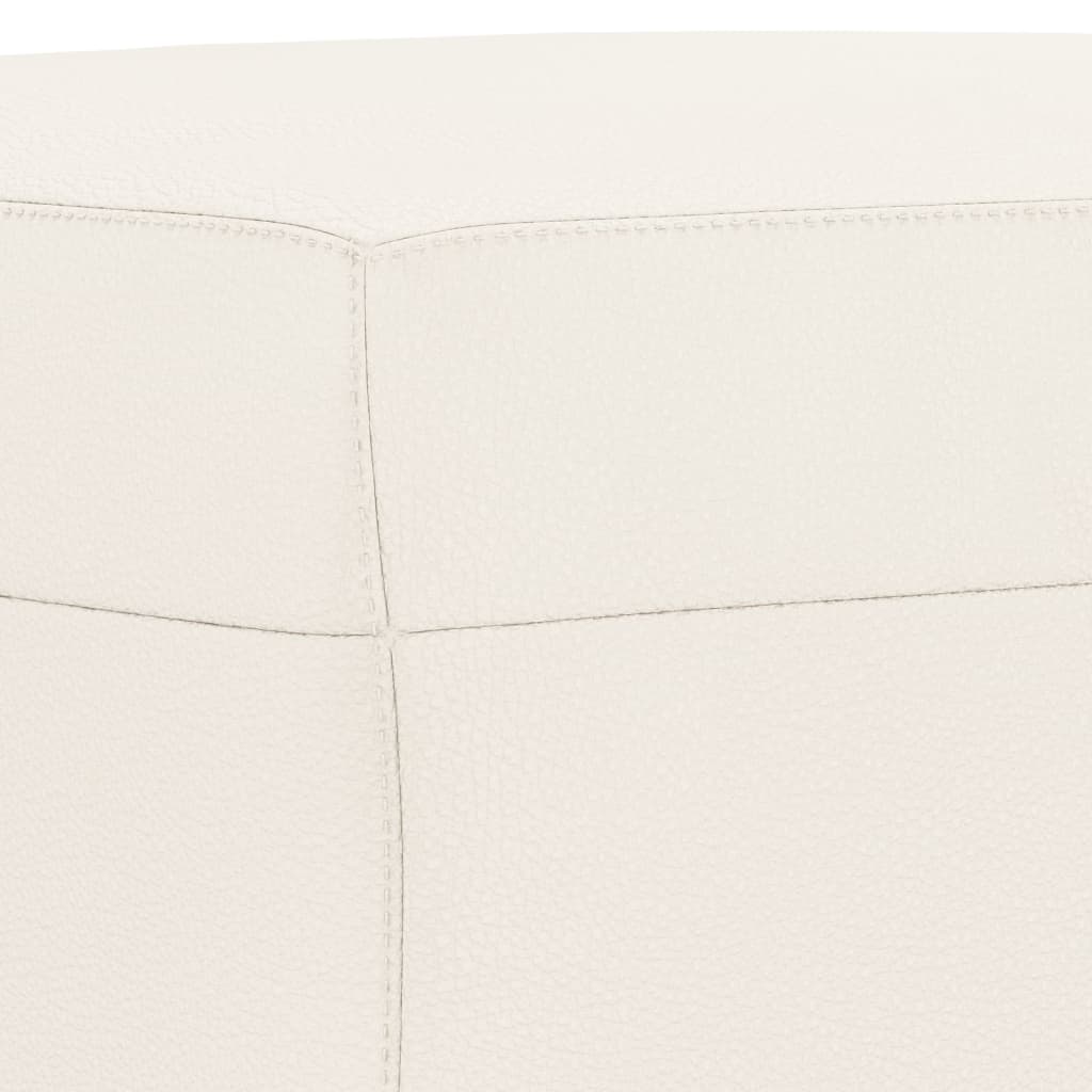 vidaXL Bancă, crem, 70x35x41 cm, piele ecologică vidaXL Bancă, crem, 70x35x41 cm, piele ecologică